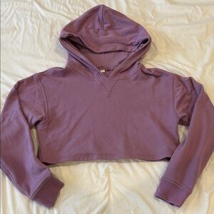 Lululemon Cropped Purple Hoodie